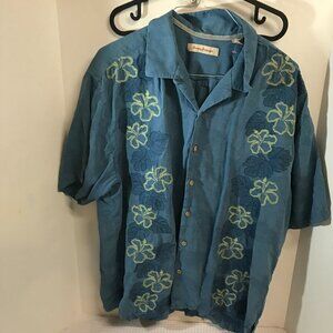 TOMMY BAHAMA MENS SILK SHIRT SIZE XXLT